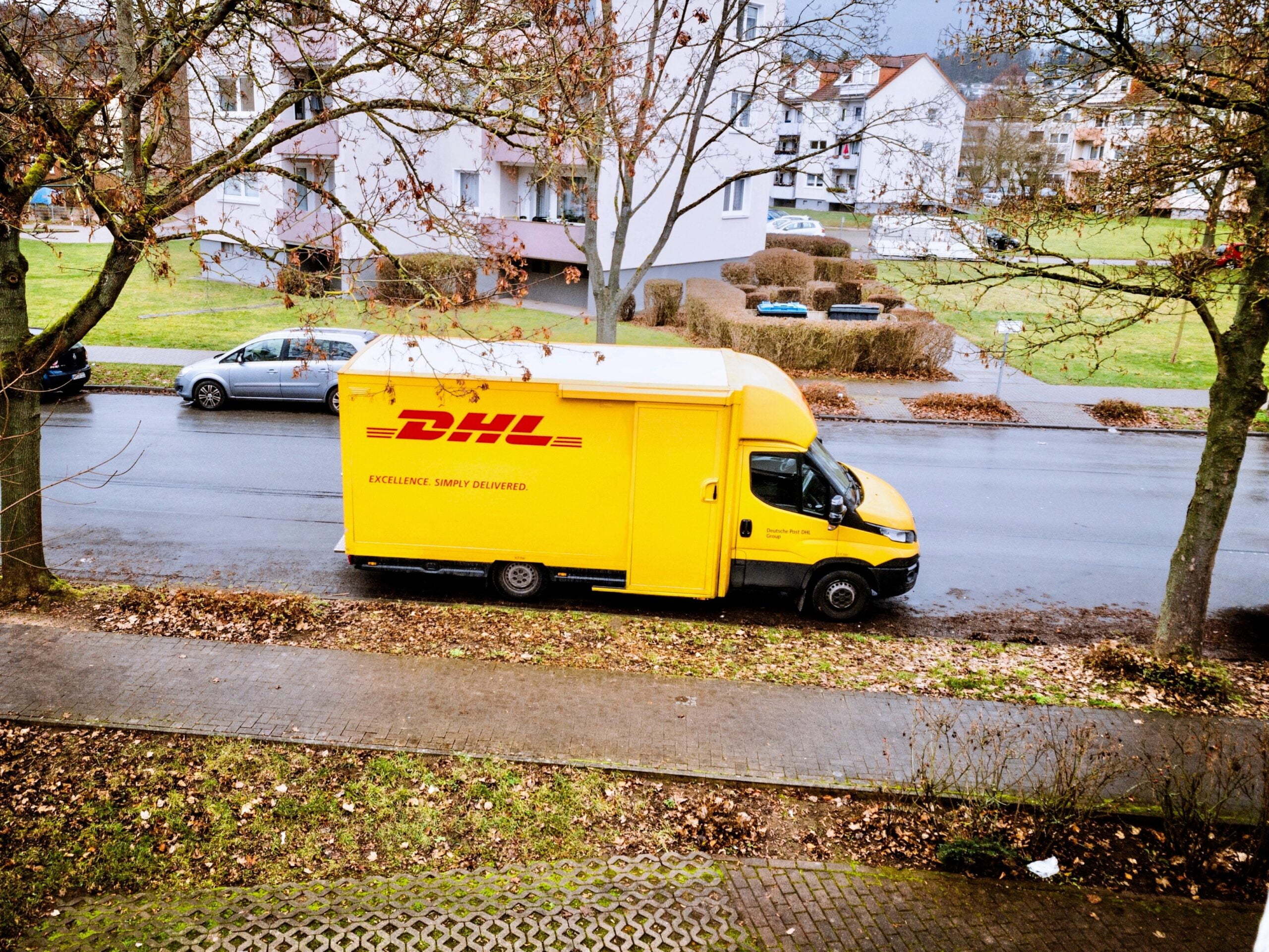 Livraison de colis par DHL