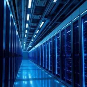 Un centre de données moderne avec des serveurs à base d'ARM et à faible consommation d'énergie