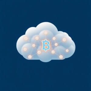 Visualisation d'un réseau Blockchain-as-a-Service basé sur le cloud avec des nœuds connectés