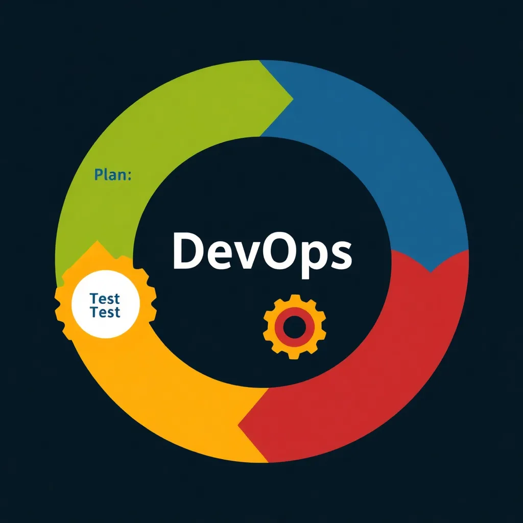 Diagramme de boucle d'infini DevOps avec étapes interconnectées
