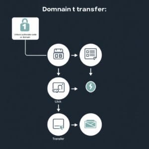 Organigramme du processus de transfert de domaine