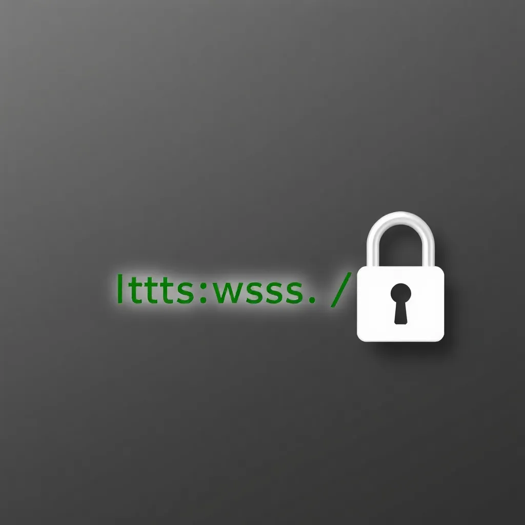 Icône HTTPS : Cadenas vert à côté d'une adresse web sécurisée