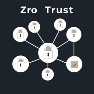 Diagramme de réseau illustrant le modèle de sécurité Zero Trust