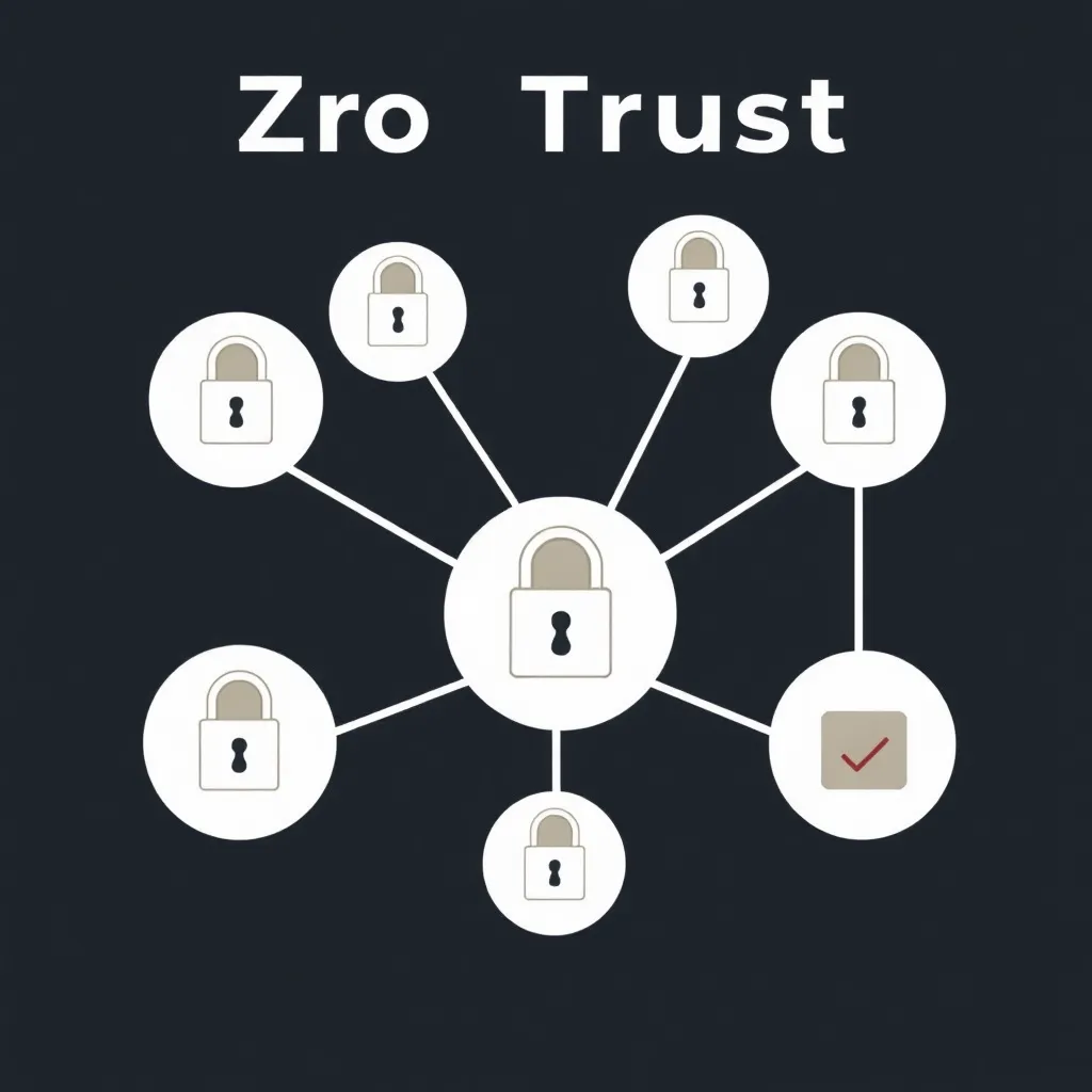 Diagramme de réseau illustrant le modèle de sécurité Zero Trust
