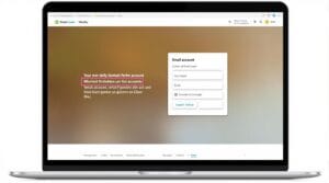 Un design de jeu réaliste, un concept de création de compte e-mail professionnel sans texte.