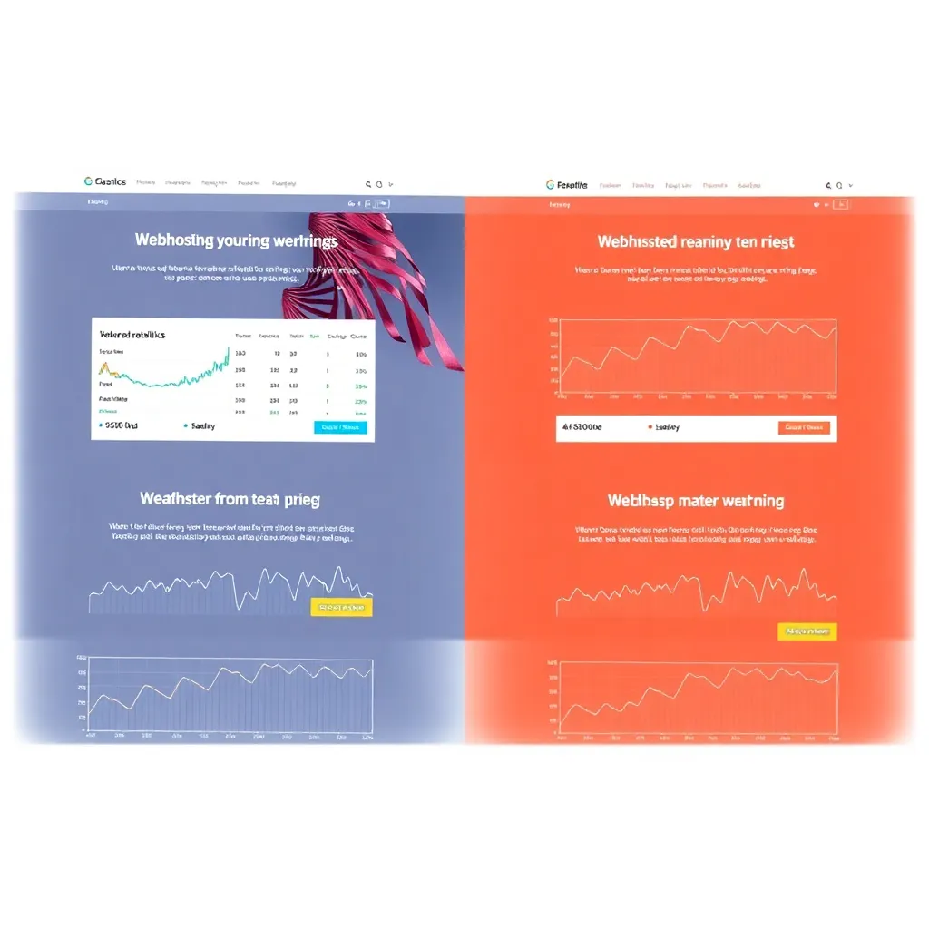 Visualisation A/B testing pour les sites de vente d'hébergement web