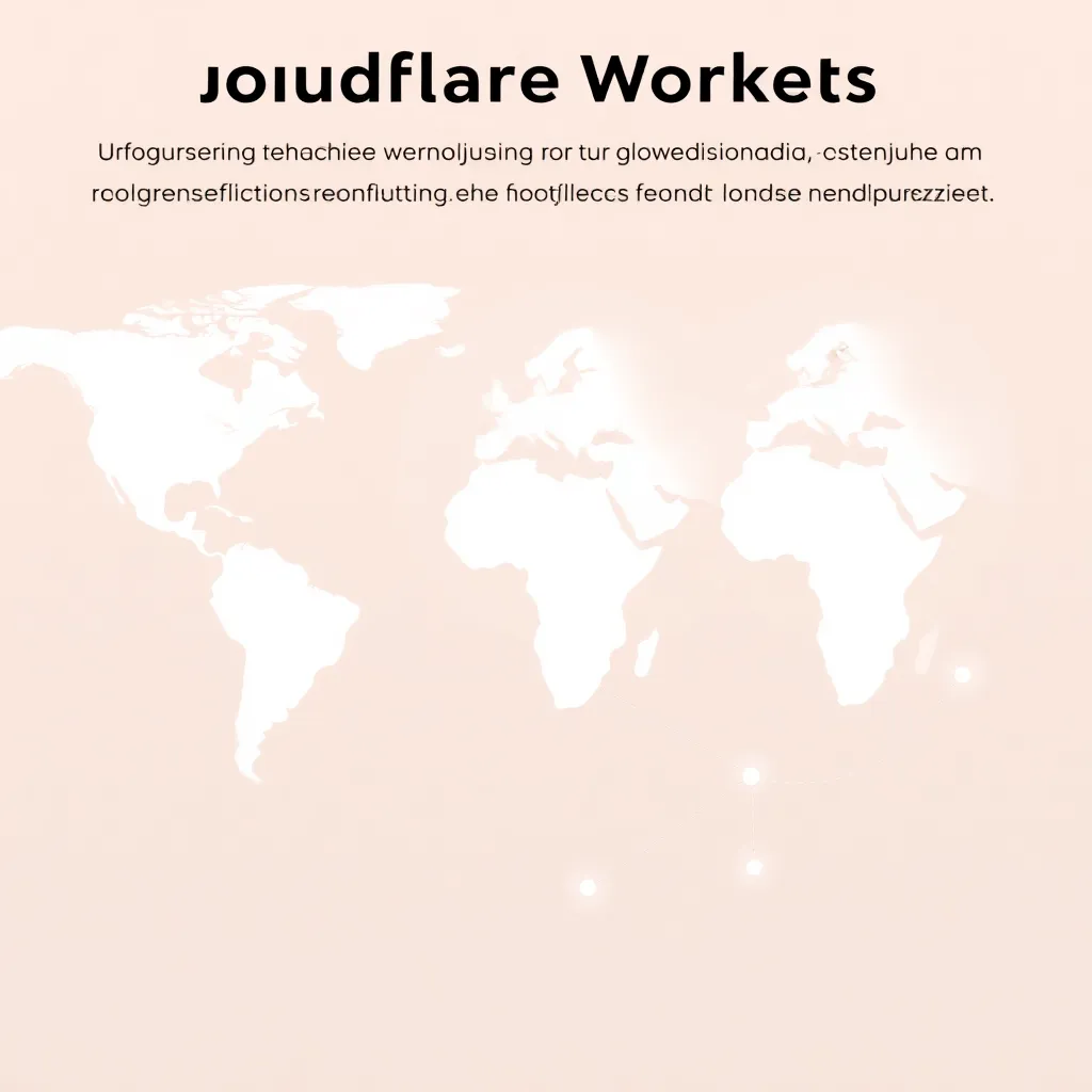 Visualisation abstraite de Cloudflare Workers et Edge Computing