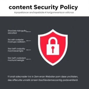 Représentation abstraite d'une politique de sécurité du contenu comme bouclier de protection pour les sites Web