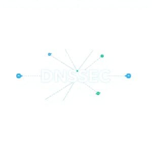 Représentation abstraite des DNSSEC avec nœuds en réseau et signatures numériques