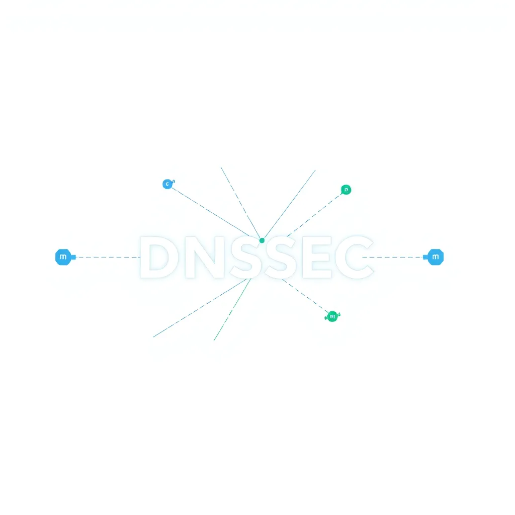 Représentation abstraite des DNSSEC avec nœuds en réseau et signatures numériques