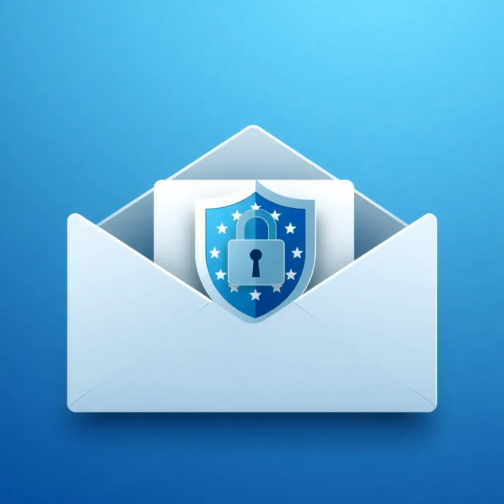 Gestion des e-mails conforme au RGPD Image symbole