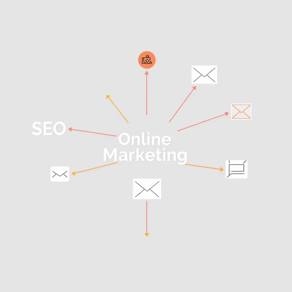 Réseau de stratégies de marketing en ligne pour les petites entreprises