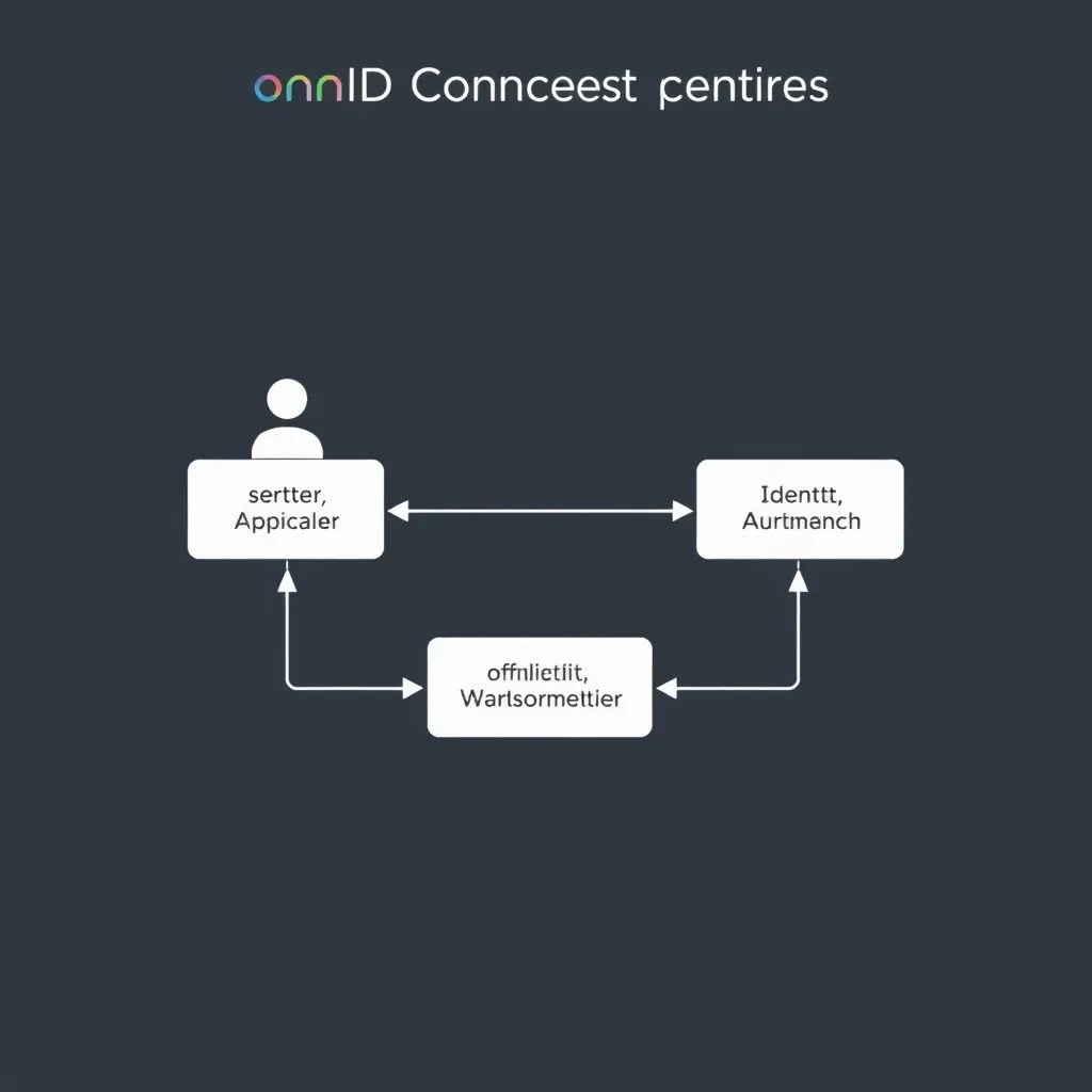 Diagramme abstrait du flux d'authentification OpenID Connect