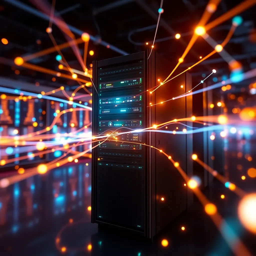 Visualisation abstraite d'un serveur optimisé avec des flux de données