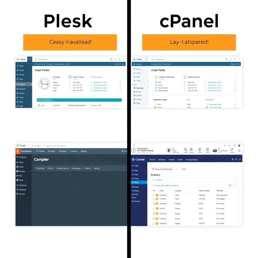 Comparaison des interfaces utilisateur de Plesk et de cPanel