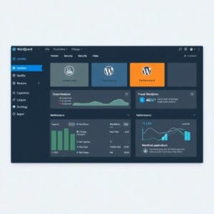Tableau de bord Plesk WordPress Toolkit avec aperçu des fonctions