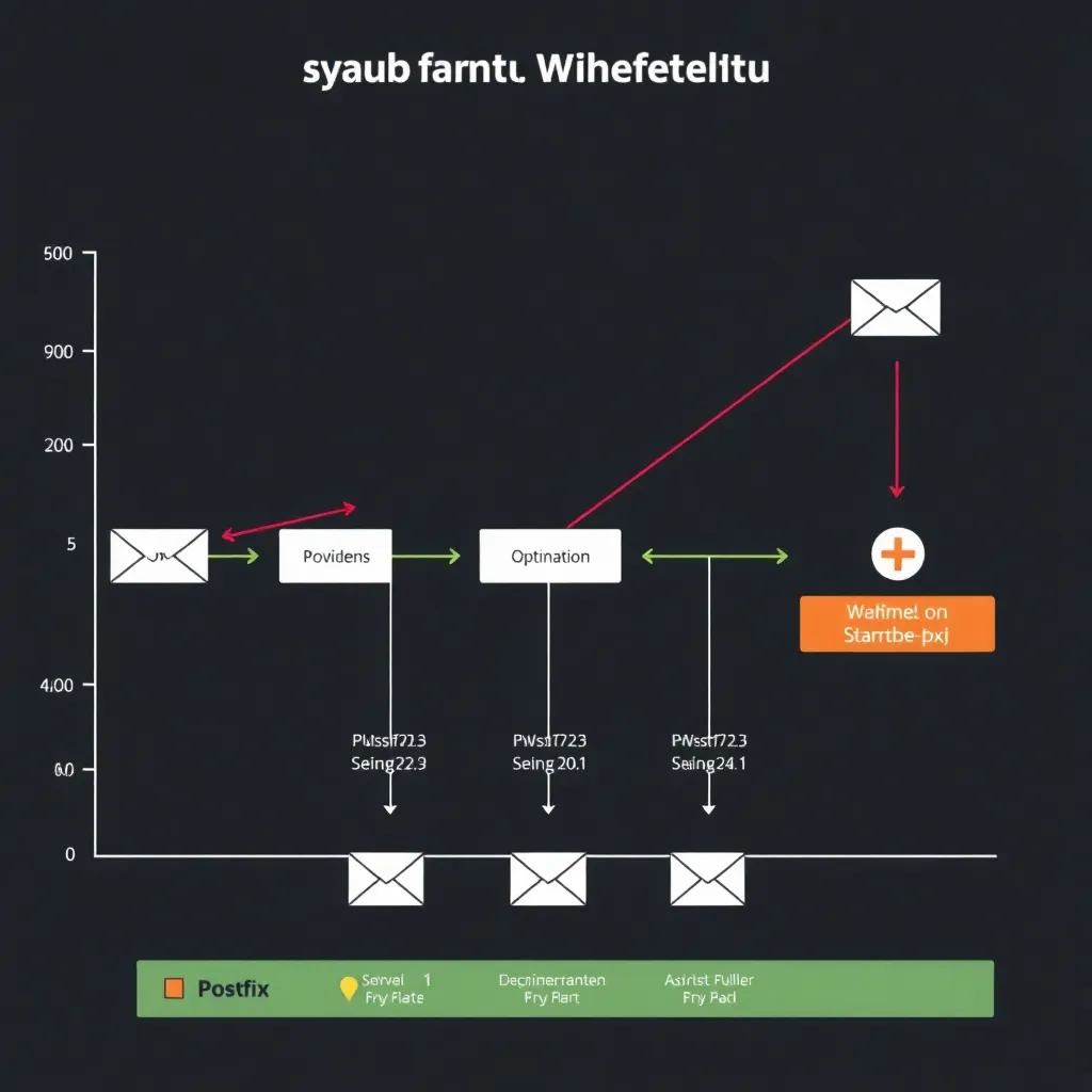 Organigramme des files d'attente Postfix avec points d'optimisation