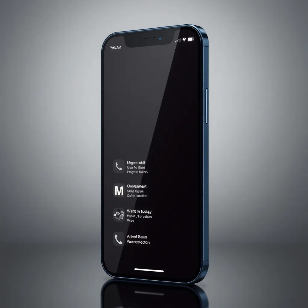 Le smartphone présente une interface d'application web progressive