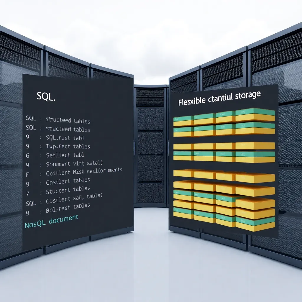 Comparaison des structures de bases de données SQL et NoSQL dans un contexte d'hébergement web