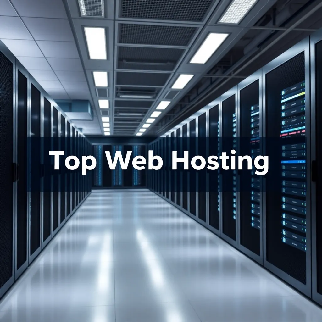 Représentation moderne de la salle des serveurs pour les meilleurs fournisseurs d'hébergement web en 2025