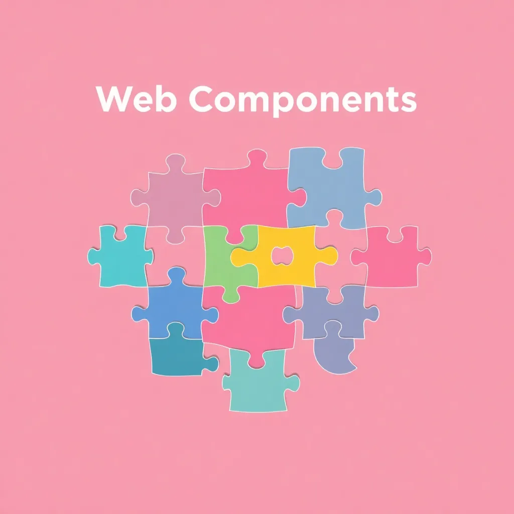 Représentation abstraite des Web Components en tant qu'éléments modulaires d'un site web