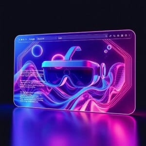 Visualisation d'une application WebXR avec des éléments AR et VR