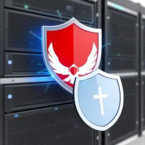 Bouclier de protection devant le rack du serveur pour lutter contre les exploits "zero-day" dans l'hébergement web