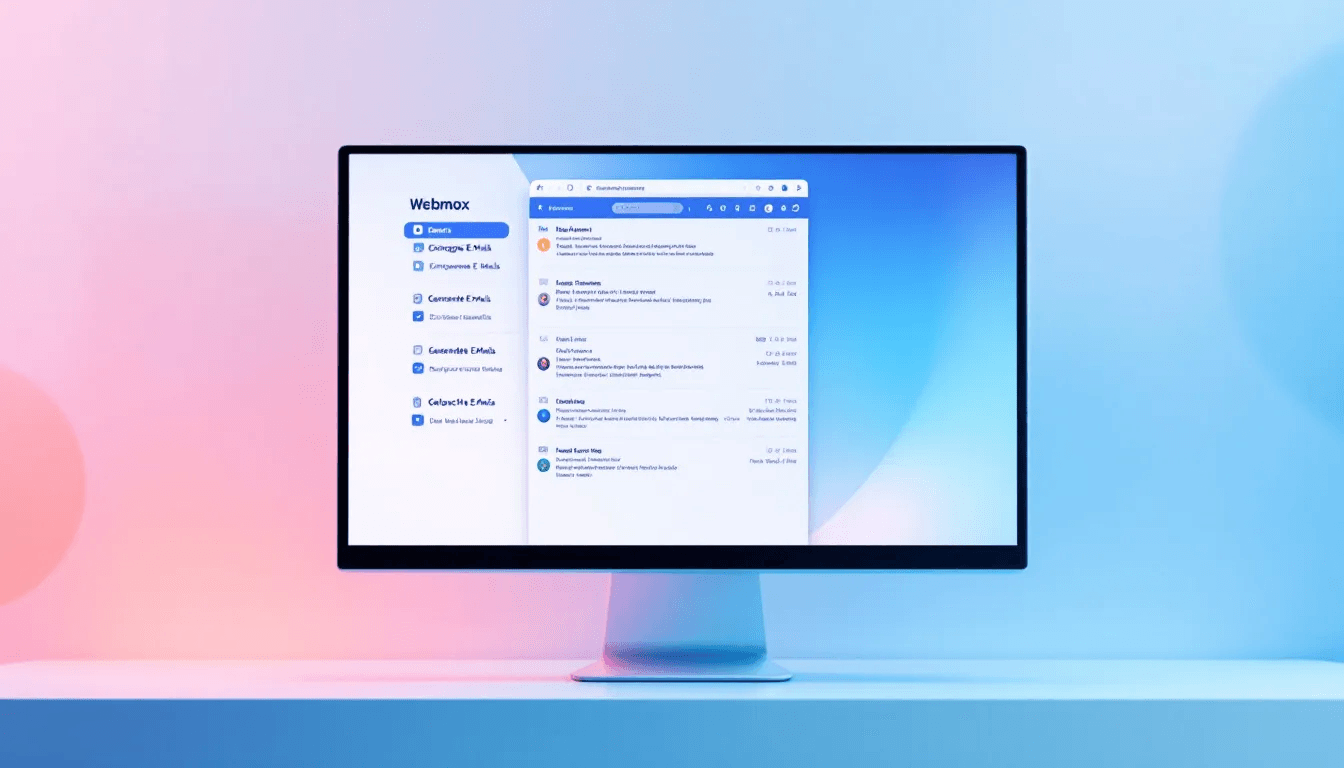 Un aperçu de la gestion des comptes e-mail dans le webmail de Hosteurope.