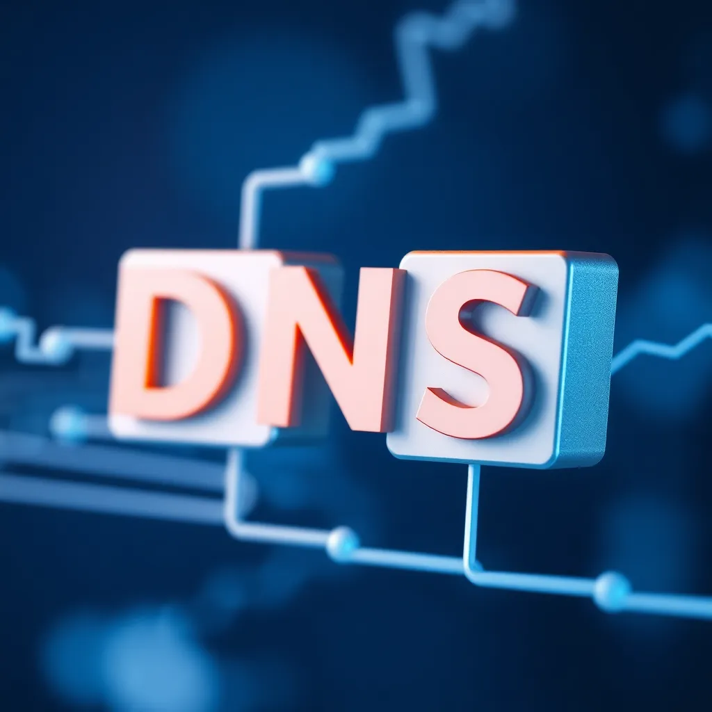Illustration d'un serveur DNS avec processus de redirection