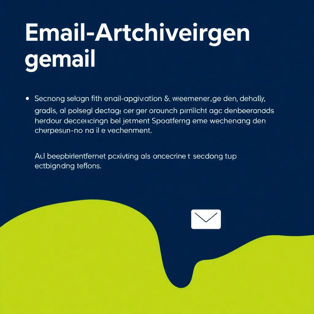 Archivage professionnel des e-mails représenté par un logiciel sur un ordinateur de bureau.