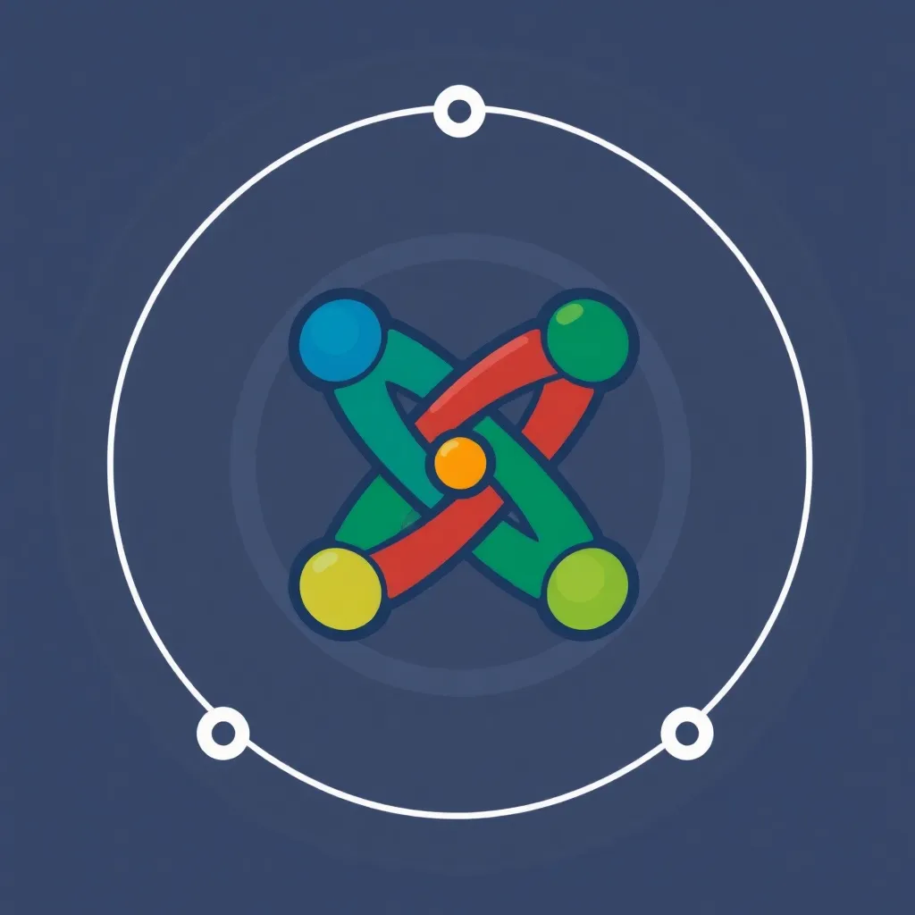 Salle de serveurs moderne avec infrastructure d'hébergement web pour Joomla