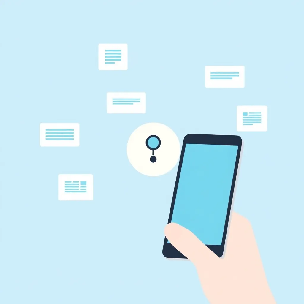 Smartphone moderne avec site web mobile optimisé et navigation claire