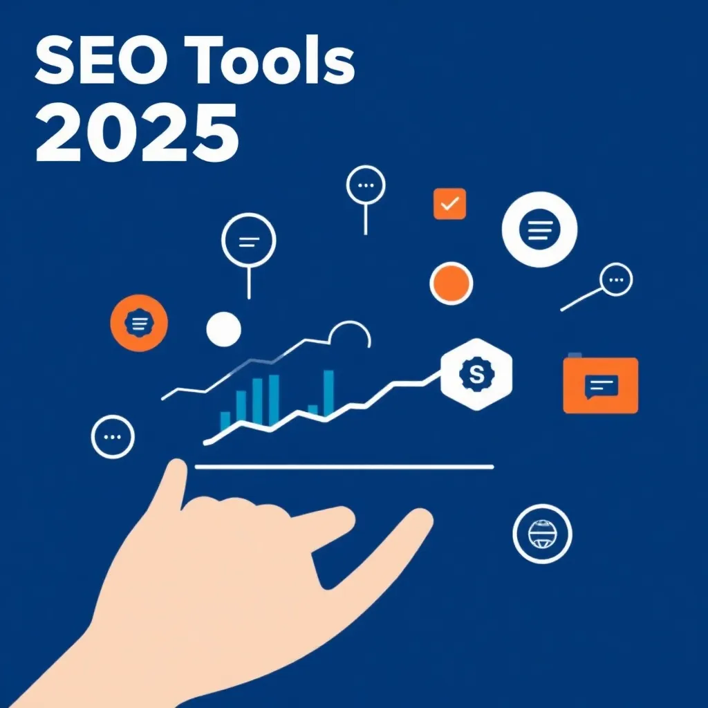 Bureau photoréaliste avec moniteurs et tableaux de bord des outils SEO