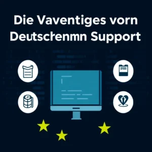 Un centre de serveurs moderne avec une équipe d'assistance francophone.