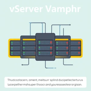 Un centre de données moderne avec des racks de serveurs