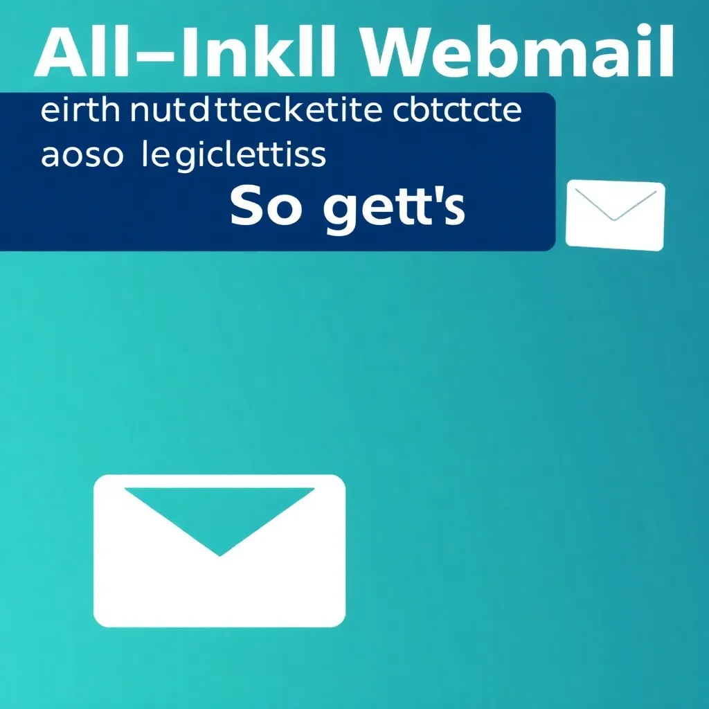Aperçu du tableau de bord du webmail avec structure des dossiers et paramètres