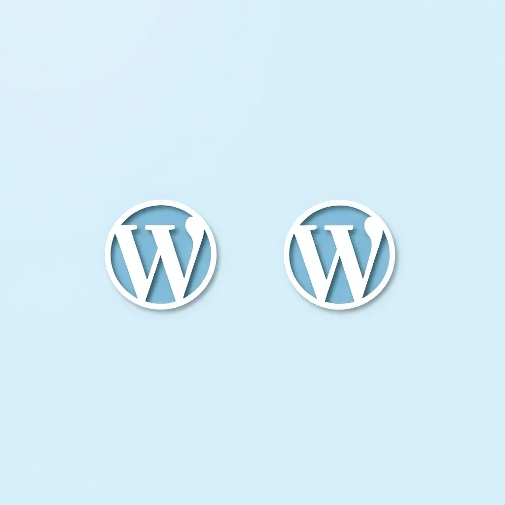 Ordinateur portable ouvert avec code HTML et tableau de bord WordPress sur un bureau moderne