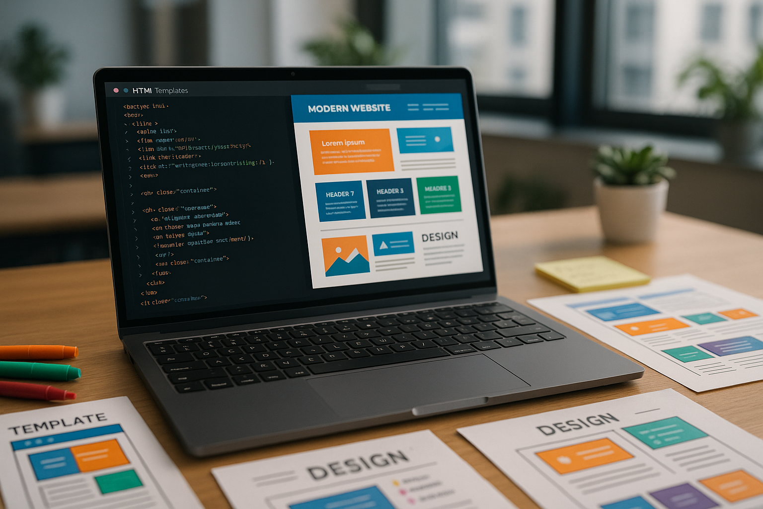 HTML Templates Design Basics pour les sites web modernes