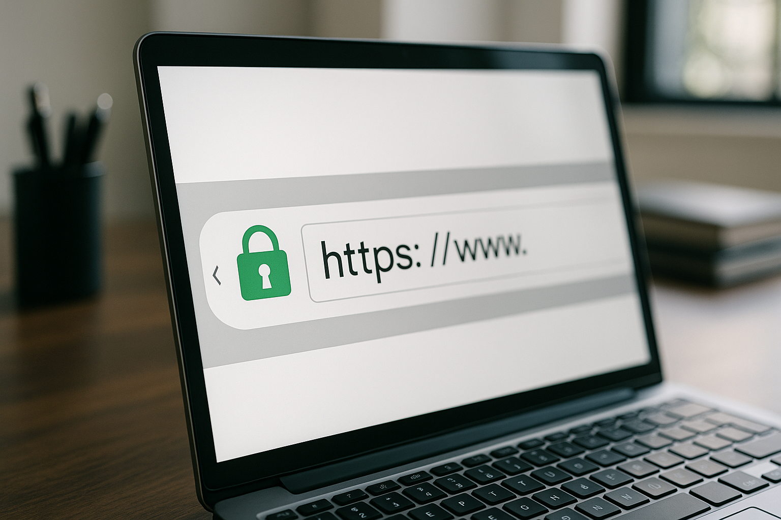 Symbole du cadenas vert pour une connexion sécurisée HTTPS dans les navigateurs modernes