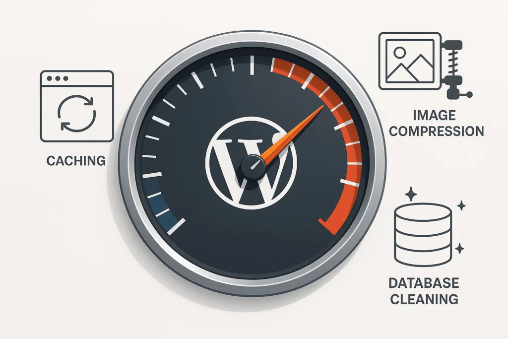 L'optimisation des performances de WordPress avec Speedometer indique la vitesse maximale