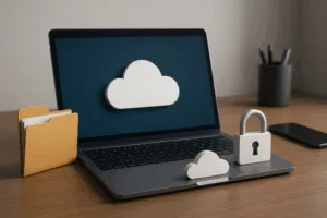 Comparaison du stockage dans le cloud en 2025 - représentation moderne de l'espace de travail