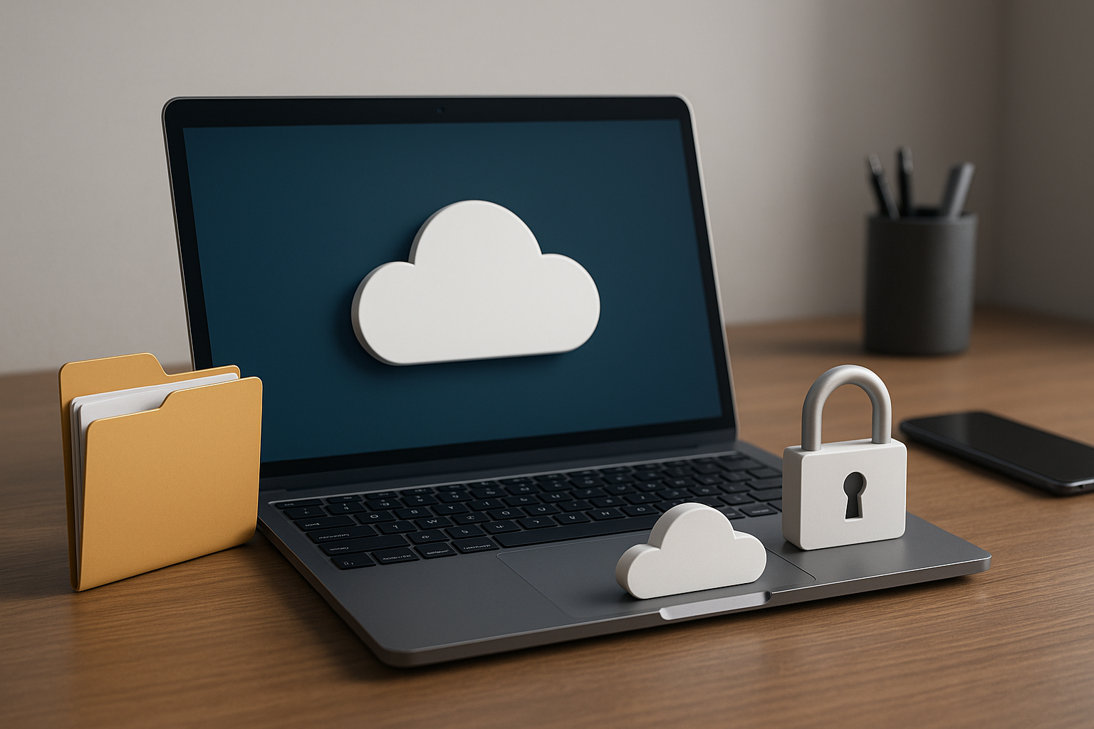 Comparaison du stockage dans le cloud en 2025 - représentation moderne de l'espace de travail