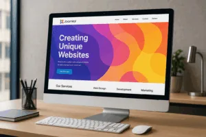 Adaptation du modèle Joomla à l'écran avec un design web moderne