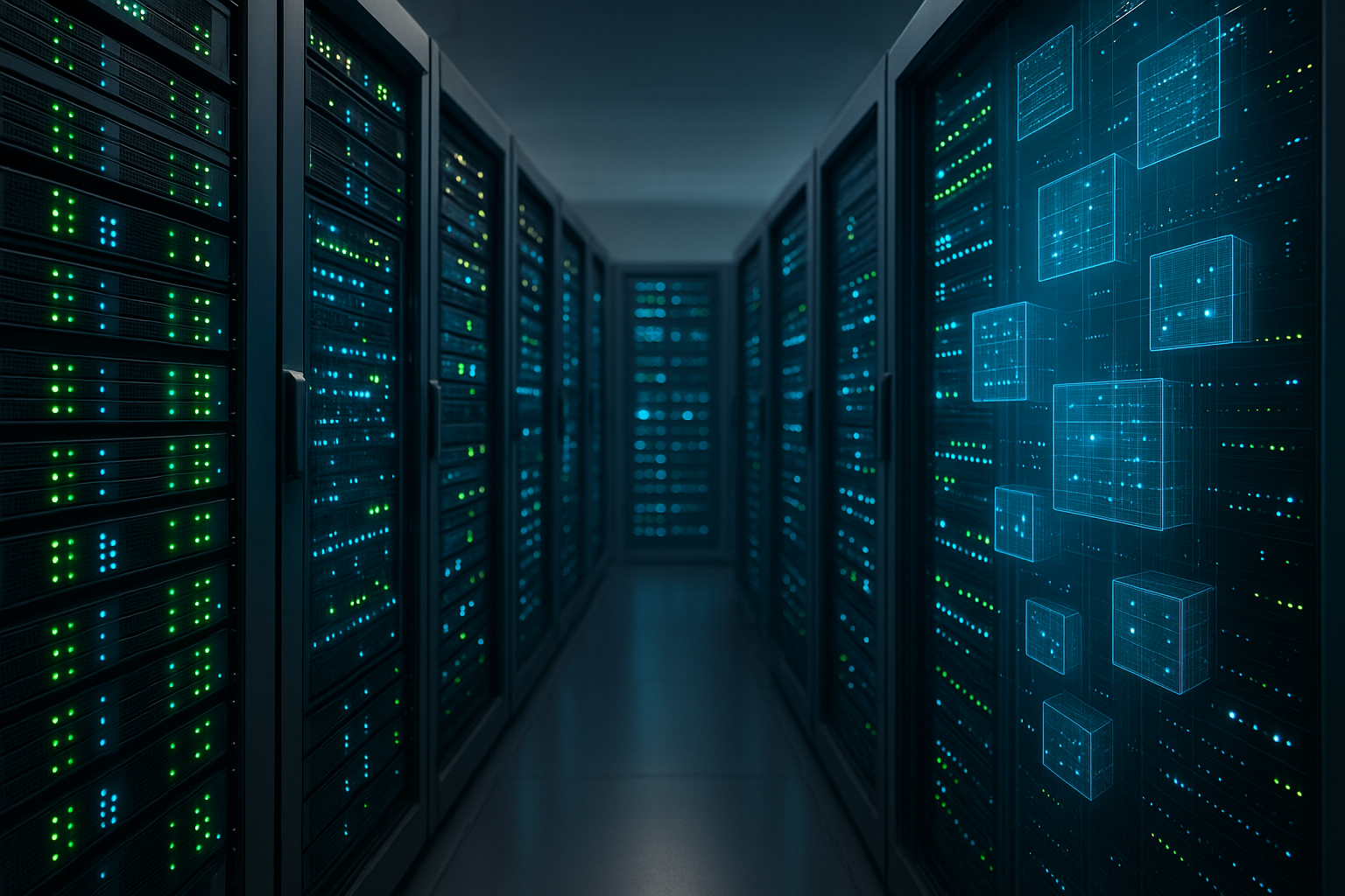 Virtualisation des serveurs dans un centre de données moderne avec des serveurs virtuels