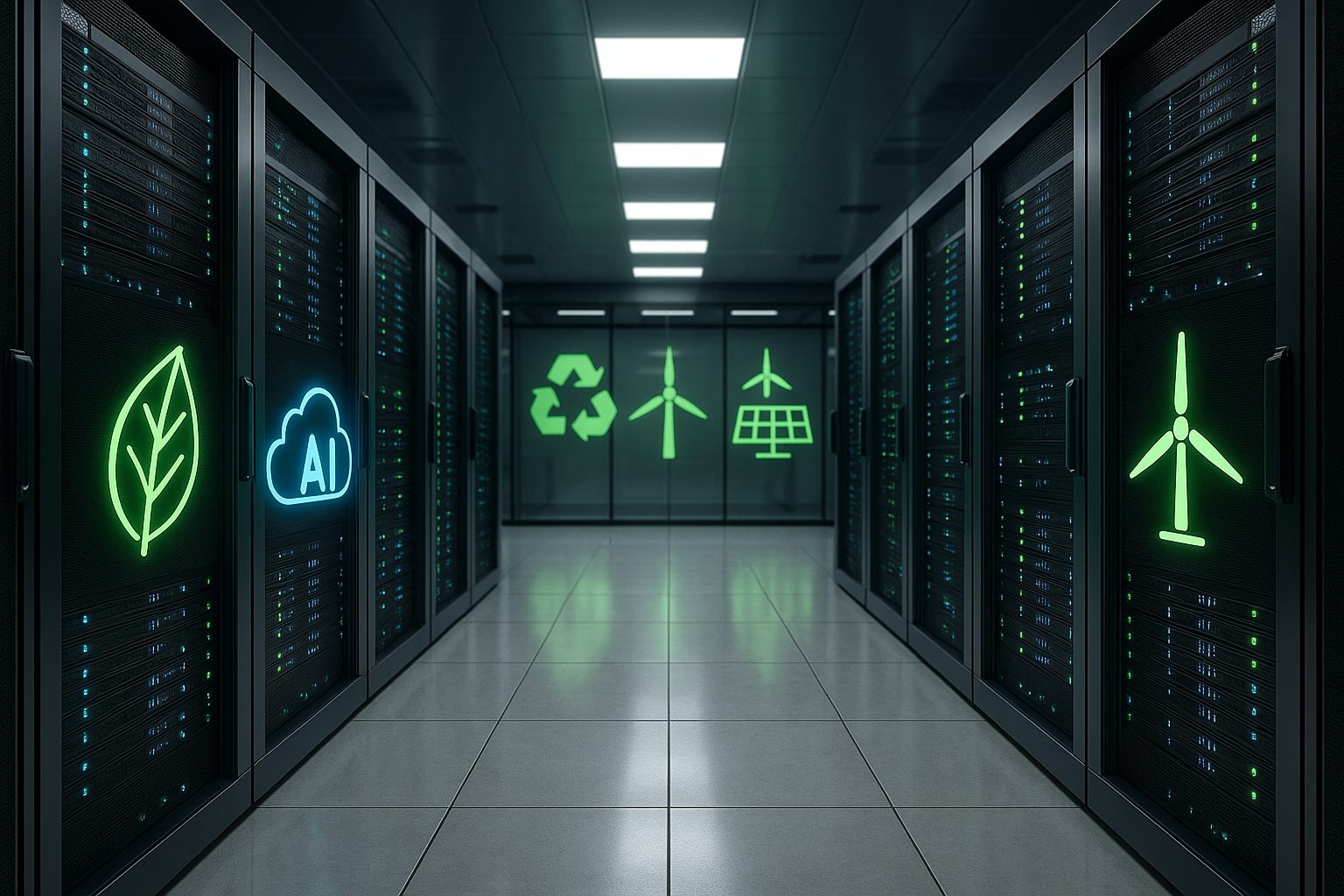 Un centre de données doté d'une technologie d'hébergement moderne et d'énergie verte