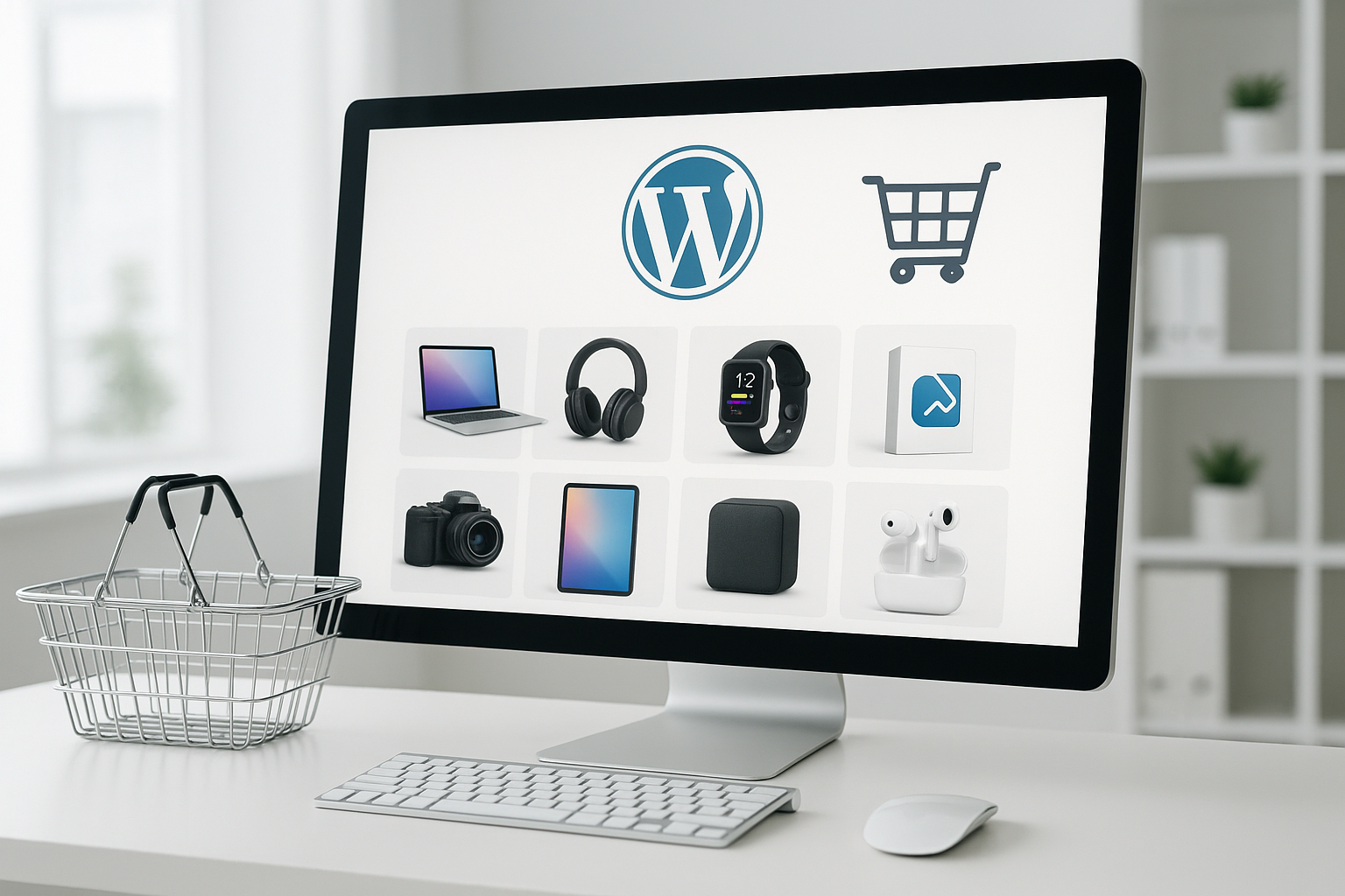 Boutique en ligne WordPress moderne avec plug-ins e-commerce, numérique et physique
