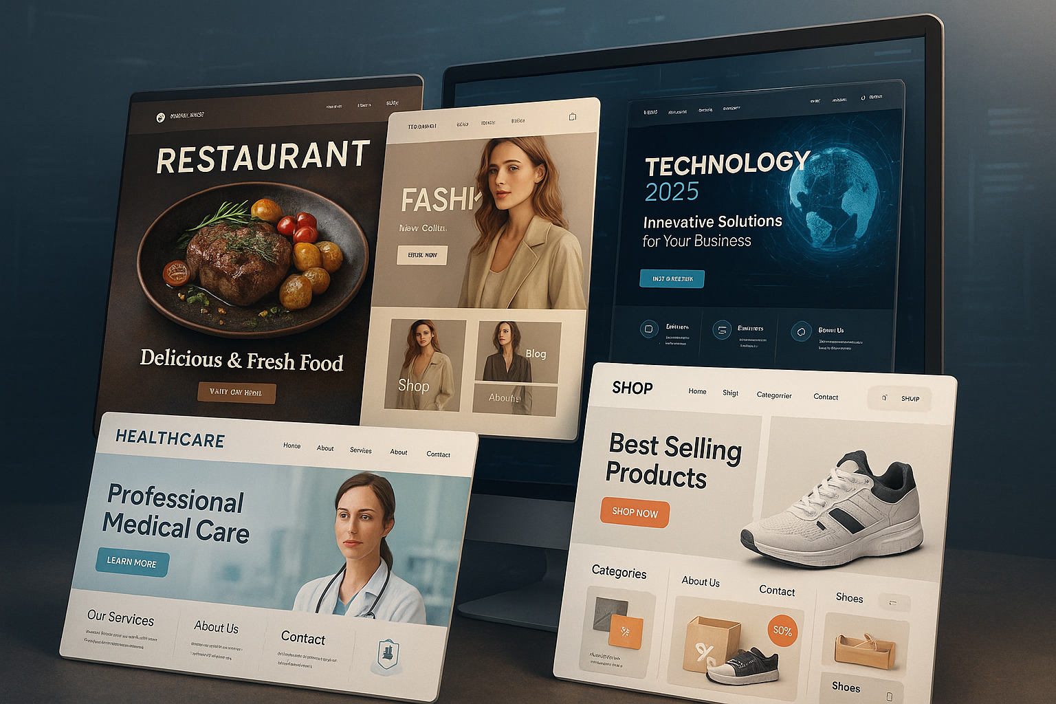 Top des thèmes WordPress pour les différentes industries en 2025