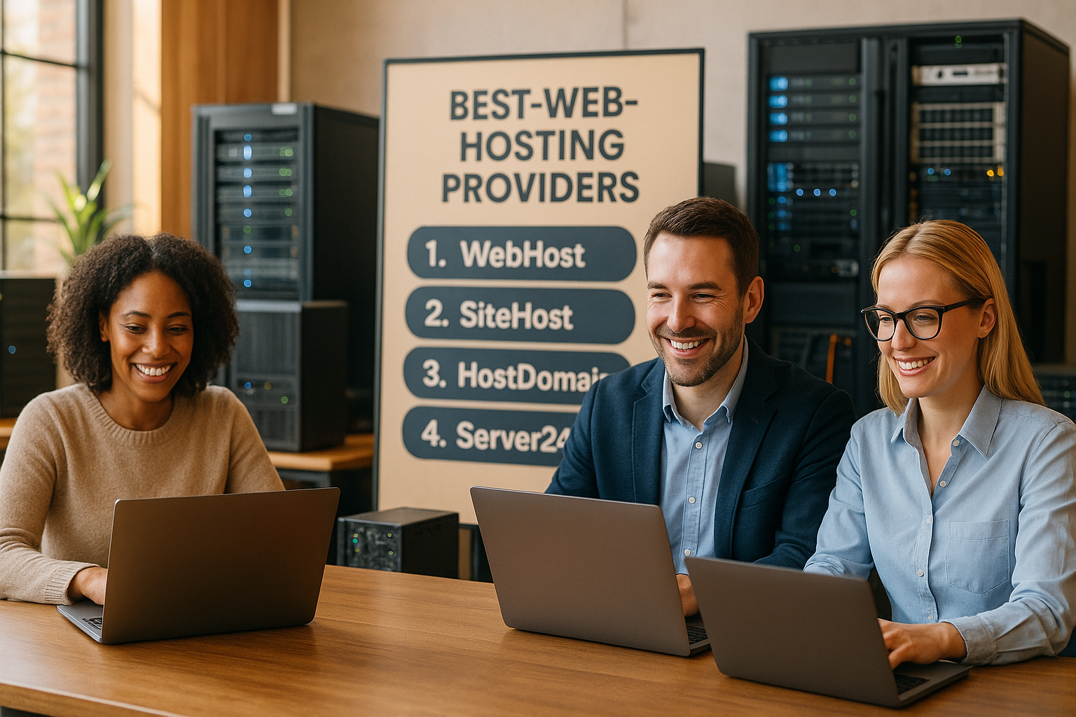Bureau d'hébergement web