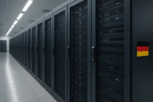Centre de données allemand ultramoderne en point de mire avec des serveurs sécurisés