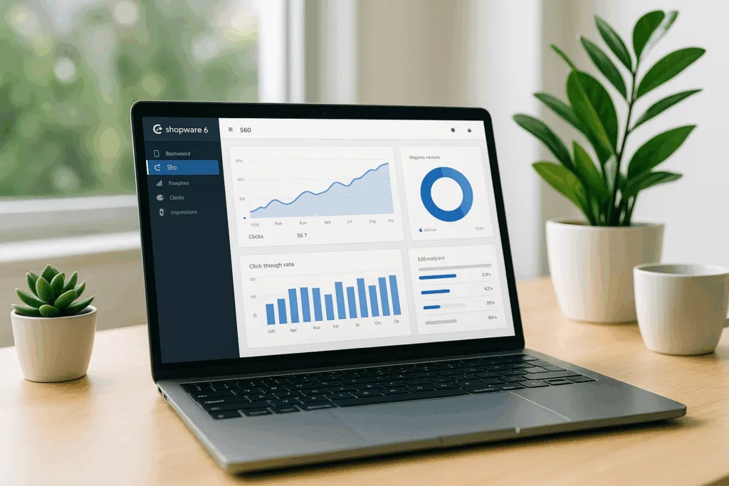 Optimisation SEO Shopware 6 sur le lieu de travail moderne
